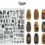 Egypt nail stamping plate