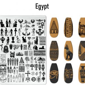 Egypt nail stamping plate