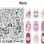 Marie nail stamping plate