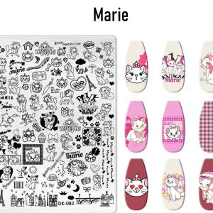 Marie nail stamping plate