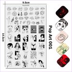 Pop Art 001 nail stamping plate