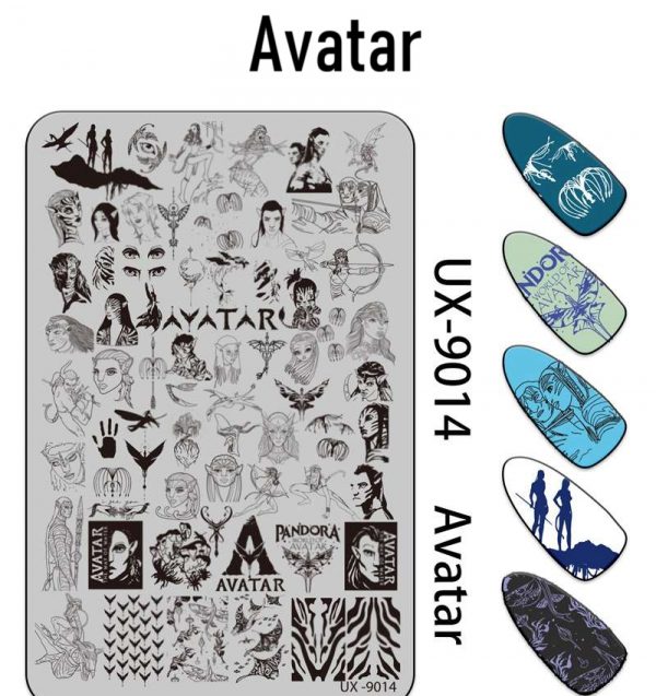 Avatar nail stamping plate Avatar nail stamping plate