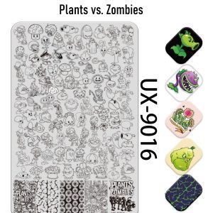 Plants vs. Zombies nail stamping plate