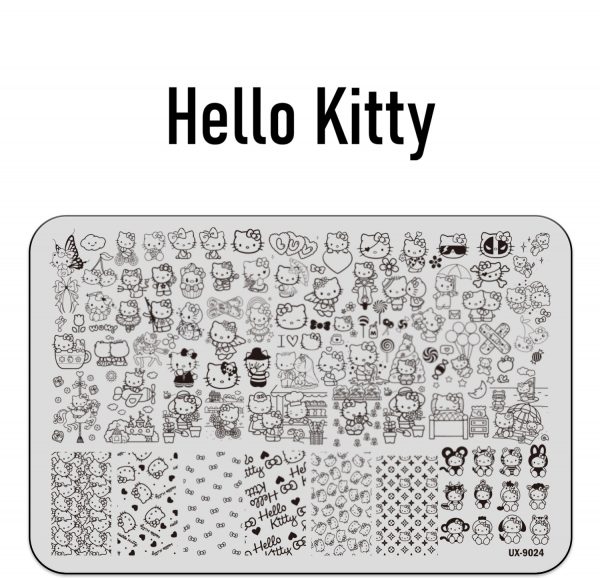 Hellokitty nail stamping plate Hellokitty nail stamping plate
