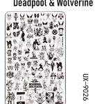 Deadpool & Wolverine nail stamping plate