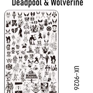 Deadpool & Wolverine nail stamping plate