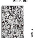 Monsters nail stamping plate