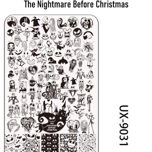 The Nightmare Before Christmas nail stamping plate