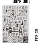 dark doll nail stamping plate