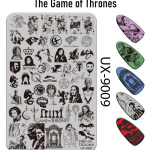 The Game of Thrones nail stamping plate