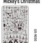 Mickey's Christmas nail stamping plate