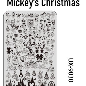 Mickey's Christmas nail stamping plate