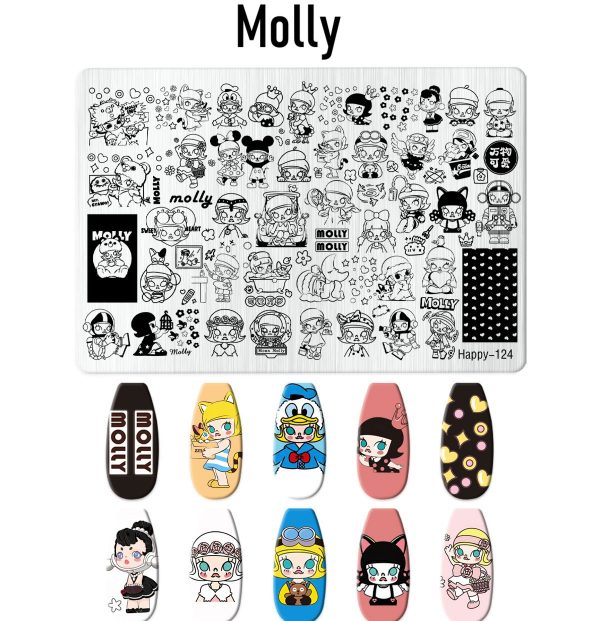 Molly nail stamping plate Molly nail stamping plate