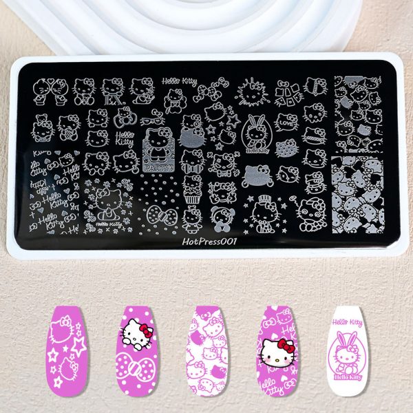 hello kitty nail plate hello kitty nail plate