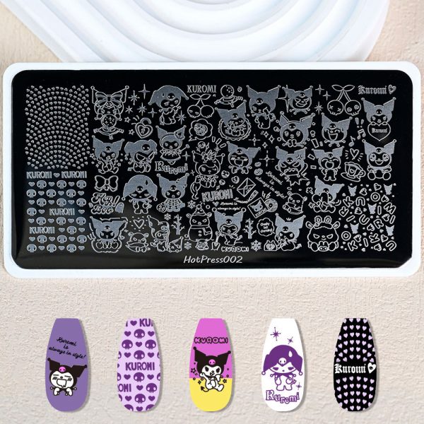 Kuromi nail plate Kuromi nail plate