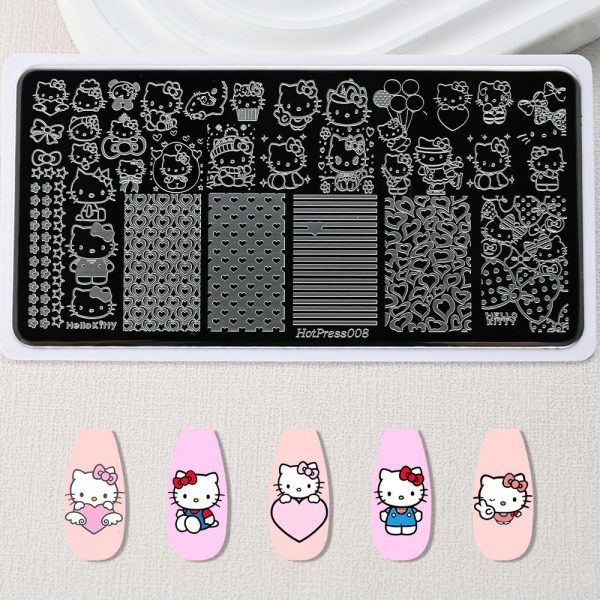 hellokitty nail plate hellokitty nail plate