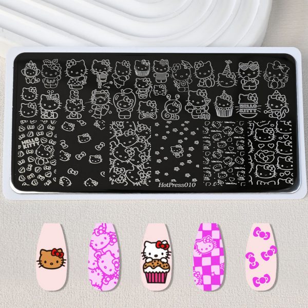 hellokitty nail stamping plate