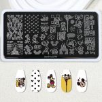 Mickey nail stamping plate