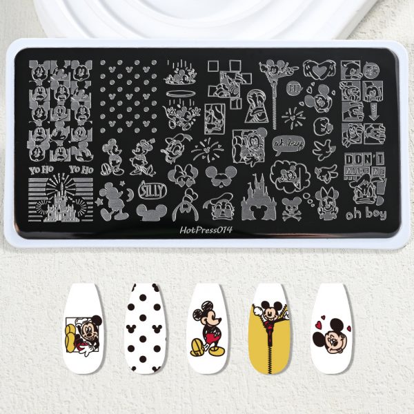 Mickey nail stamping plate Mickey nail stamping plate