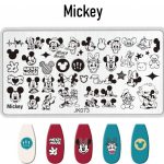 Mickey nail stamping plate