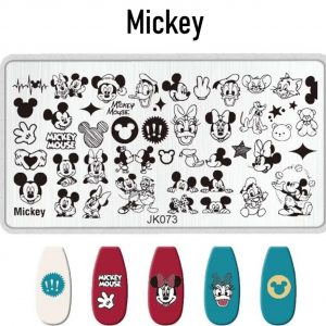 Mickey nail stamping plate