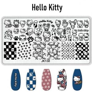 HelloKitty nail stamping plate