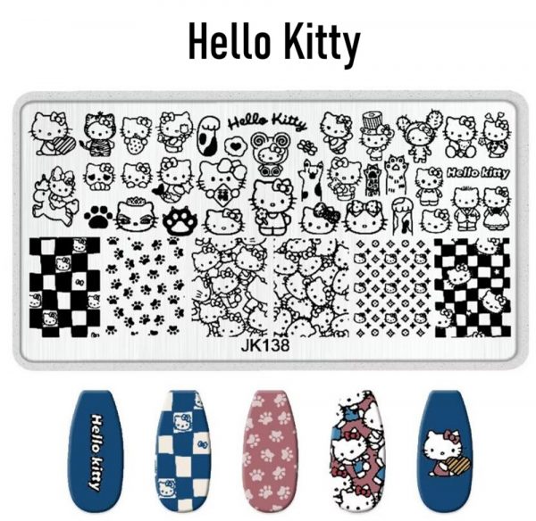 HelloKitty nail stamping plate