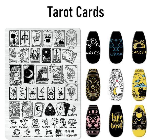 tarot cards nail stamping plate tarot cards nail stamping plate