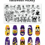 Halloween mickey nail plate