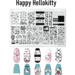 Hellokitty nail stamping plate