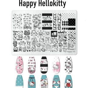 Hellokitty nail stamping plate