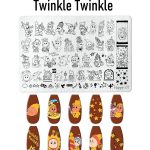 Twinkle Twinkle nail stamping plate
