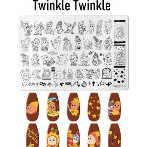 Twinkle Twinkle nail stamping plate