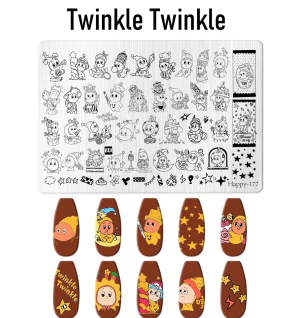 Twinkle Twinkle nail stamping plate Twinkle Twinkle nail stamping plate