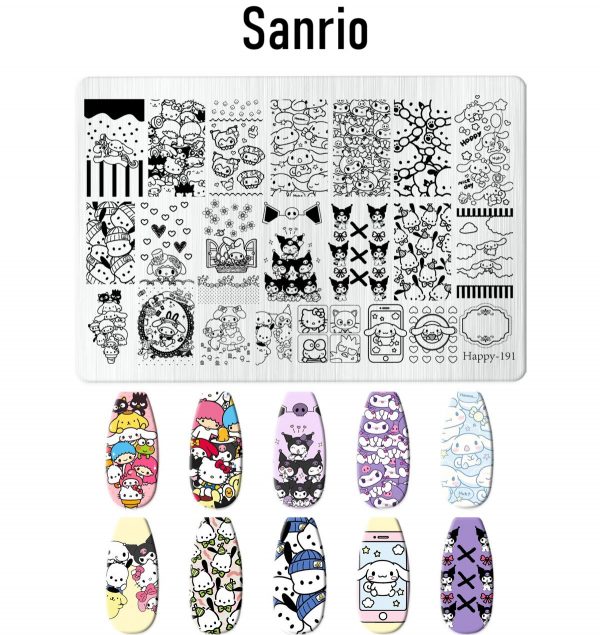 Sanrio nail stamping plate Sanrio nail stamping plate