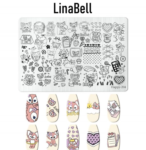LinaBell nail stamping plate LinaBell nail stamping plate