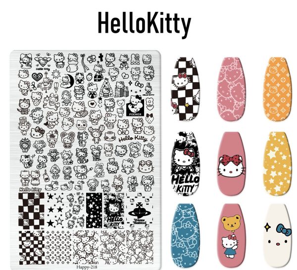 Hellokitty nail stamping plate