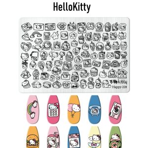 hellokitty nail stamping plate