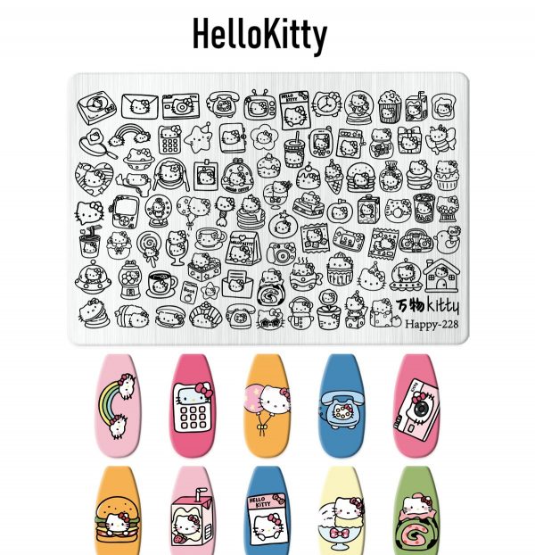 hellokitty nail stamping plate hellokitty nail stamping plate