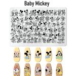 Baby Mickey nail stamping plate