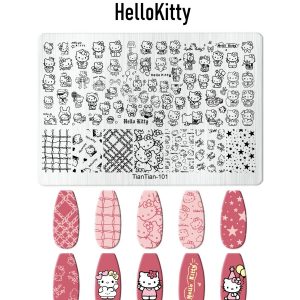 HelloKitty nail stamping plate