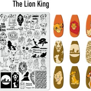 The Lion King nail stamping plate