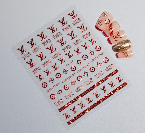 Louis Vuitton nail sticker Louis Vuitton nail sticker