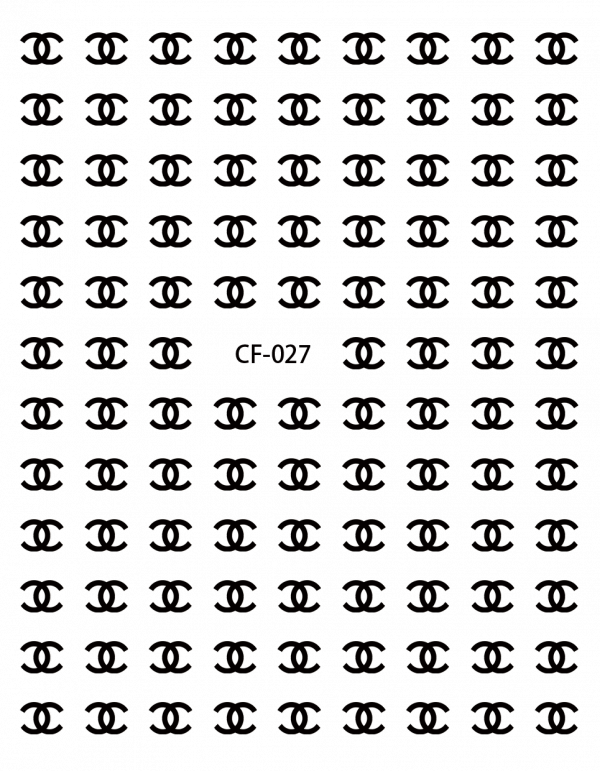 Chanel nail sticker