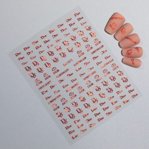 Dior nail sticker