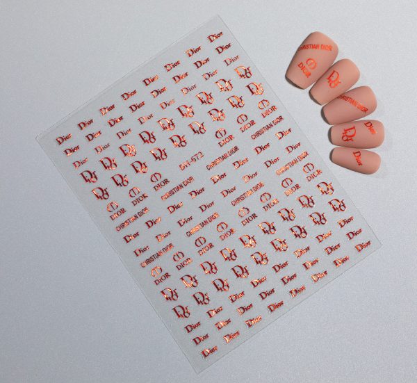 Dior nail sticker
