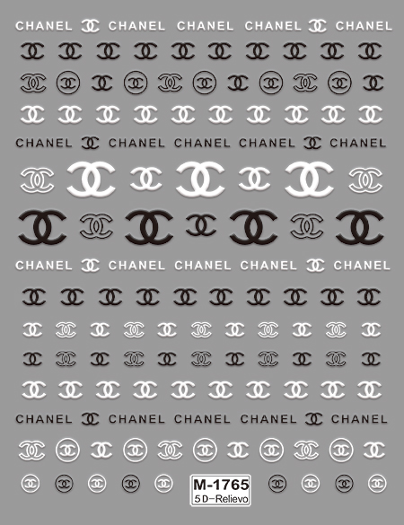 Chanel nail sticker Chanel nail sticker