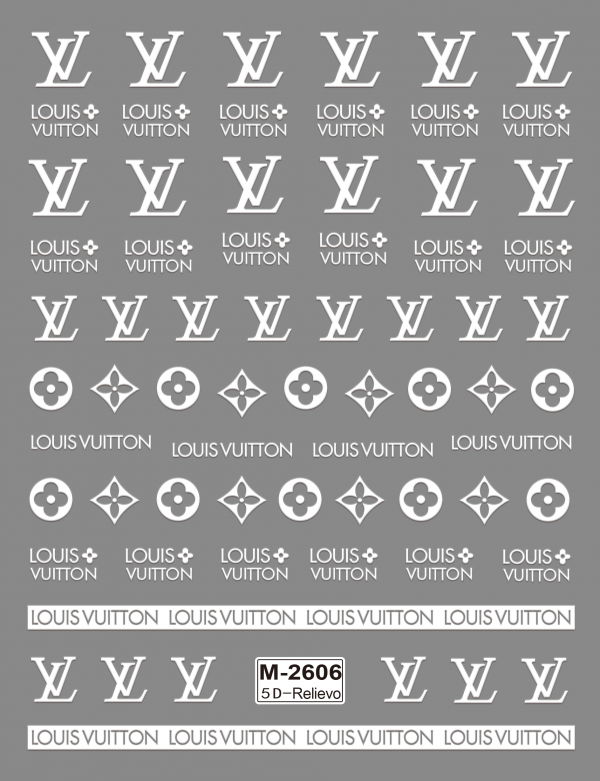 LV nail sticker