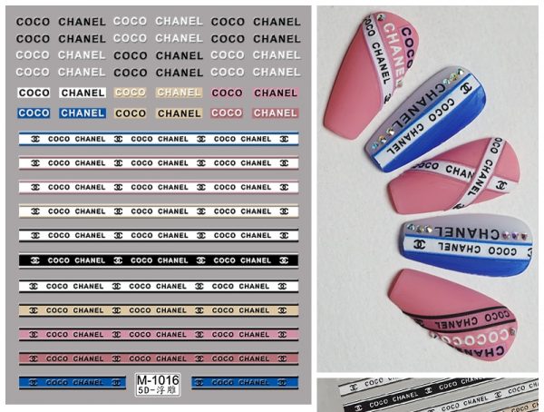 Chanel nail sticker Chanel nail sticker