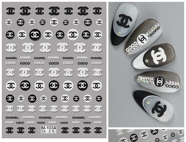 Chanel nail sticker Chanel nail sticker